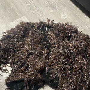 Free People faithful shaggy cardigan